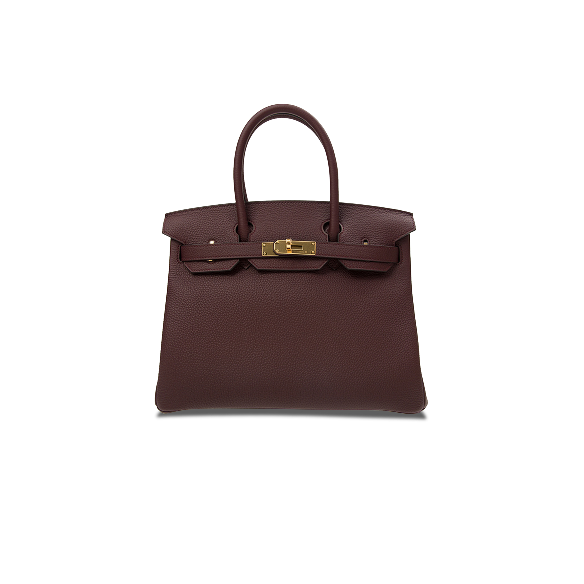 HERMÈS MASTER BIRKIN 30 TOGO LEATHER SADDLE RED GOLD BUCKLE BAG BK3057TGGP (30*23*15cm)